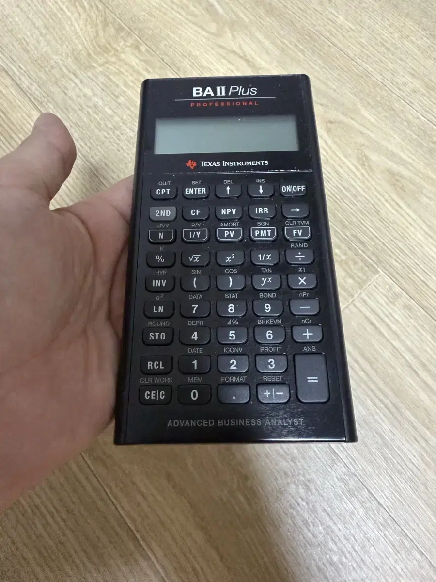 TI-BA II Plus Professional 재무 계산기